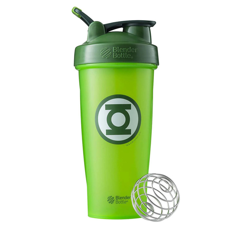 Blender Bottle Classic w/ Loop - Green Lantern (28 oz) - زجاجة شيكر